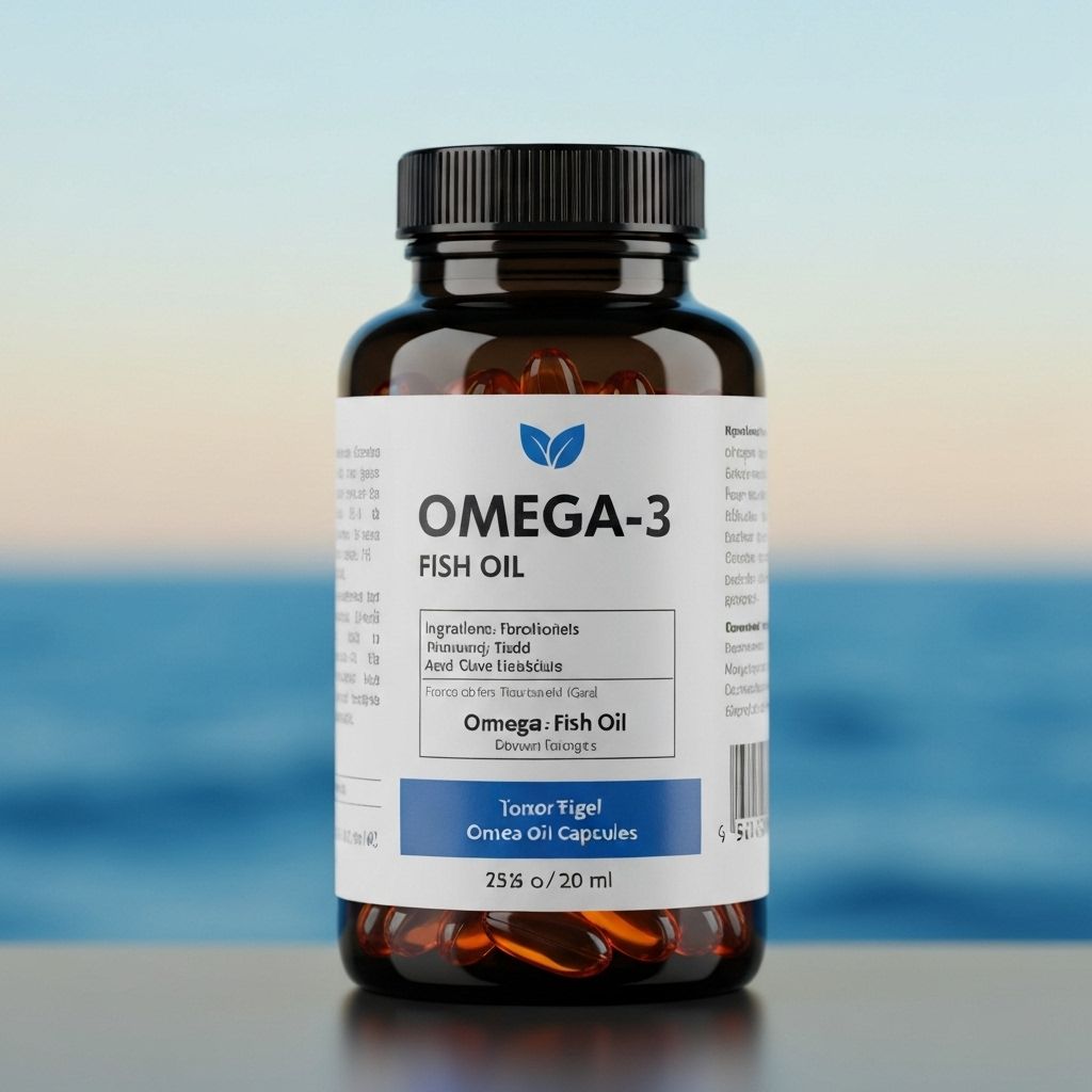 Omega-3 fish oil capsules